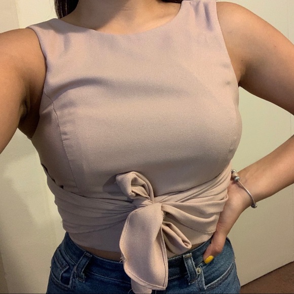 Dusty pink crop top - Picture 2 of 5